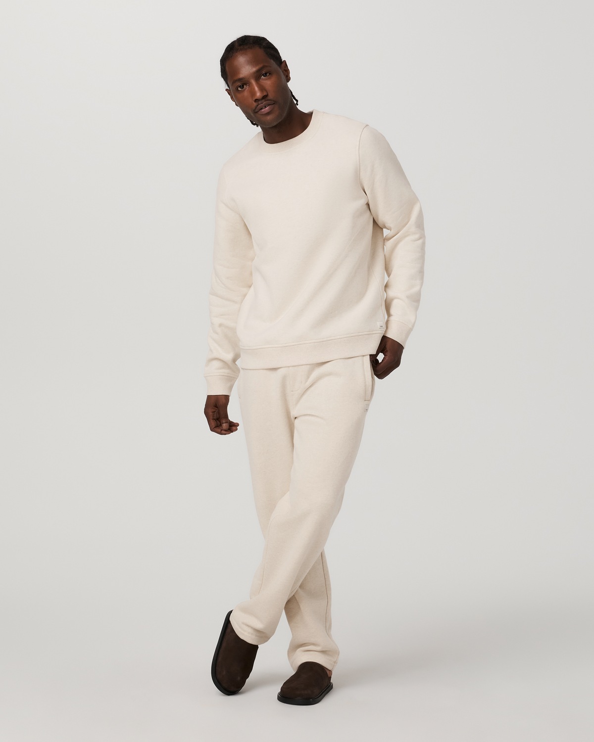 Seaside Straight Leg Sweatpant 30" | Buttermilk Heather