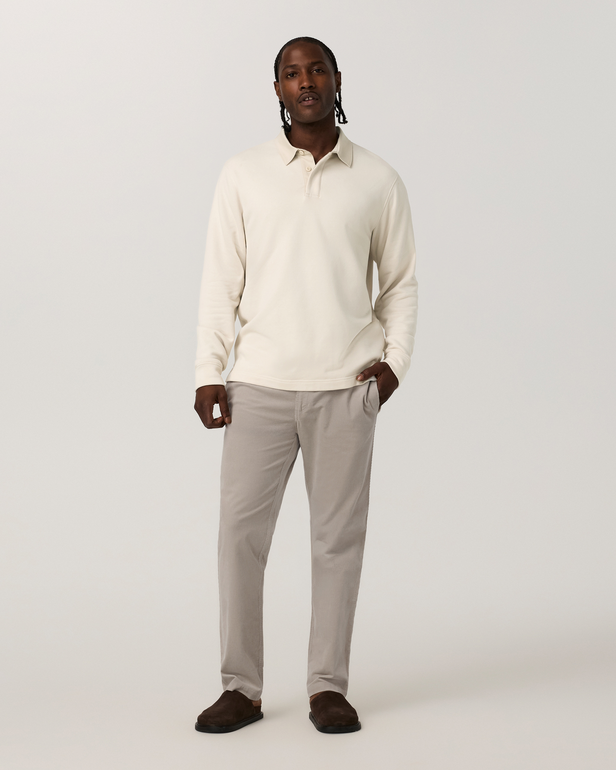 Optimist Elastic Waist Pant Classic Fit 30" | Dark Salt