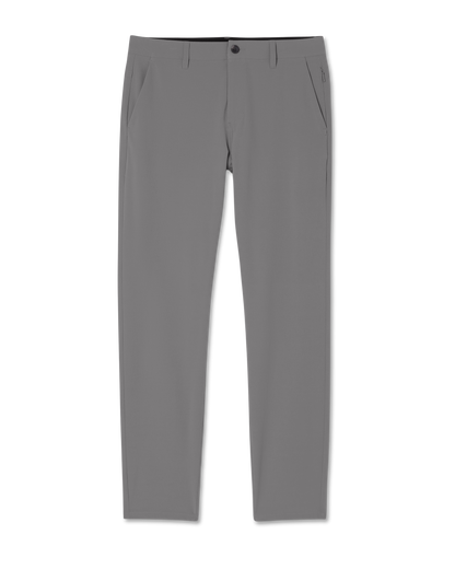 Aim Trouser Athletic Slim Fit 32" | Gull Grey Linen Texture