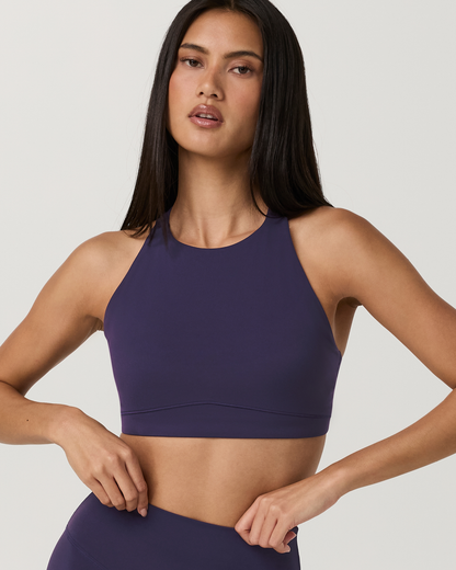 Vuori AllTheForm™ High Neck Bra  | Velvet Violet