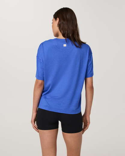 Energy Tee Long | Electric Blue Heather