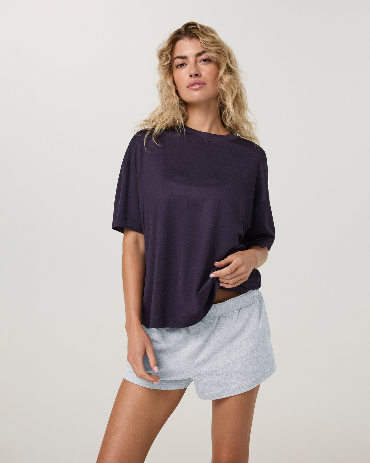 Energy Tee Long | Velvet Violet Heather