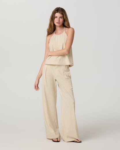 Villa Shoreline Halter Top | Bleached Sand