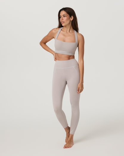 Vuori AllTheFeels™ Linework Bra | Soft Pewter
