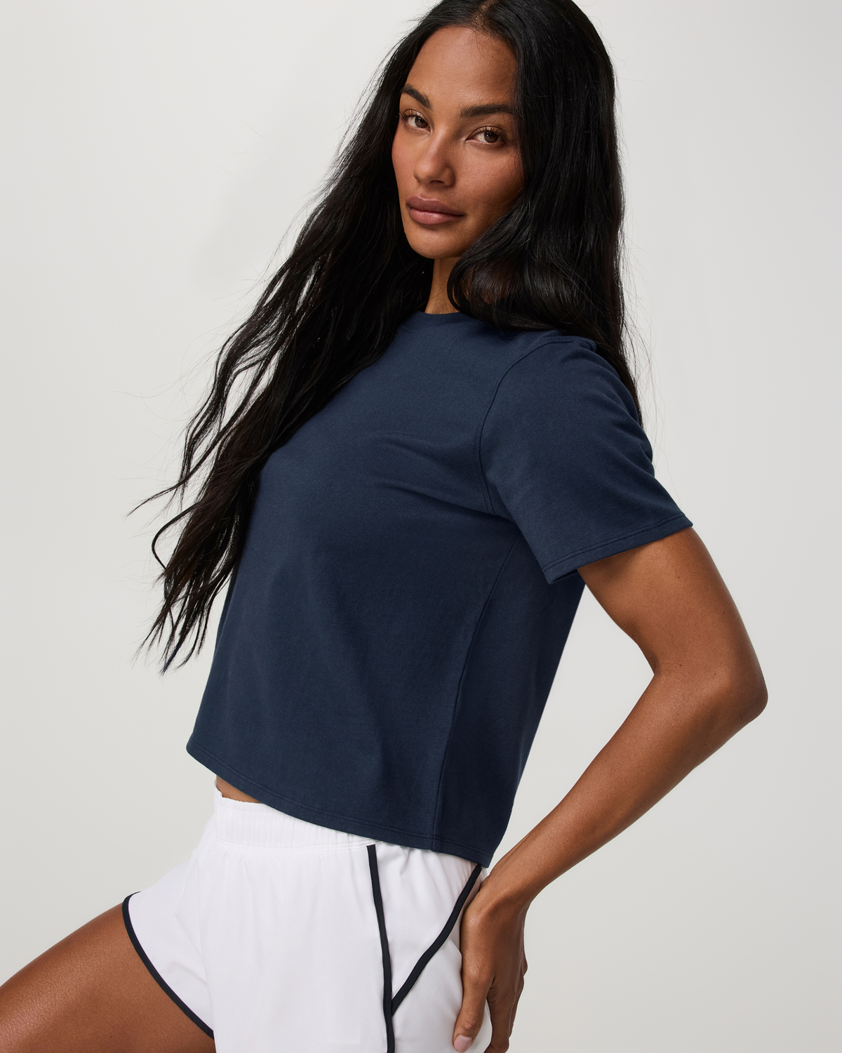 Short Sleeve Heavyweight Cotton Relaxed Tee | Ink