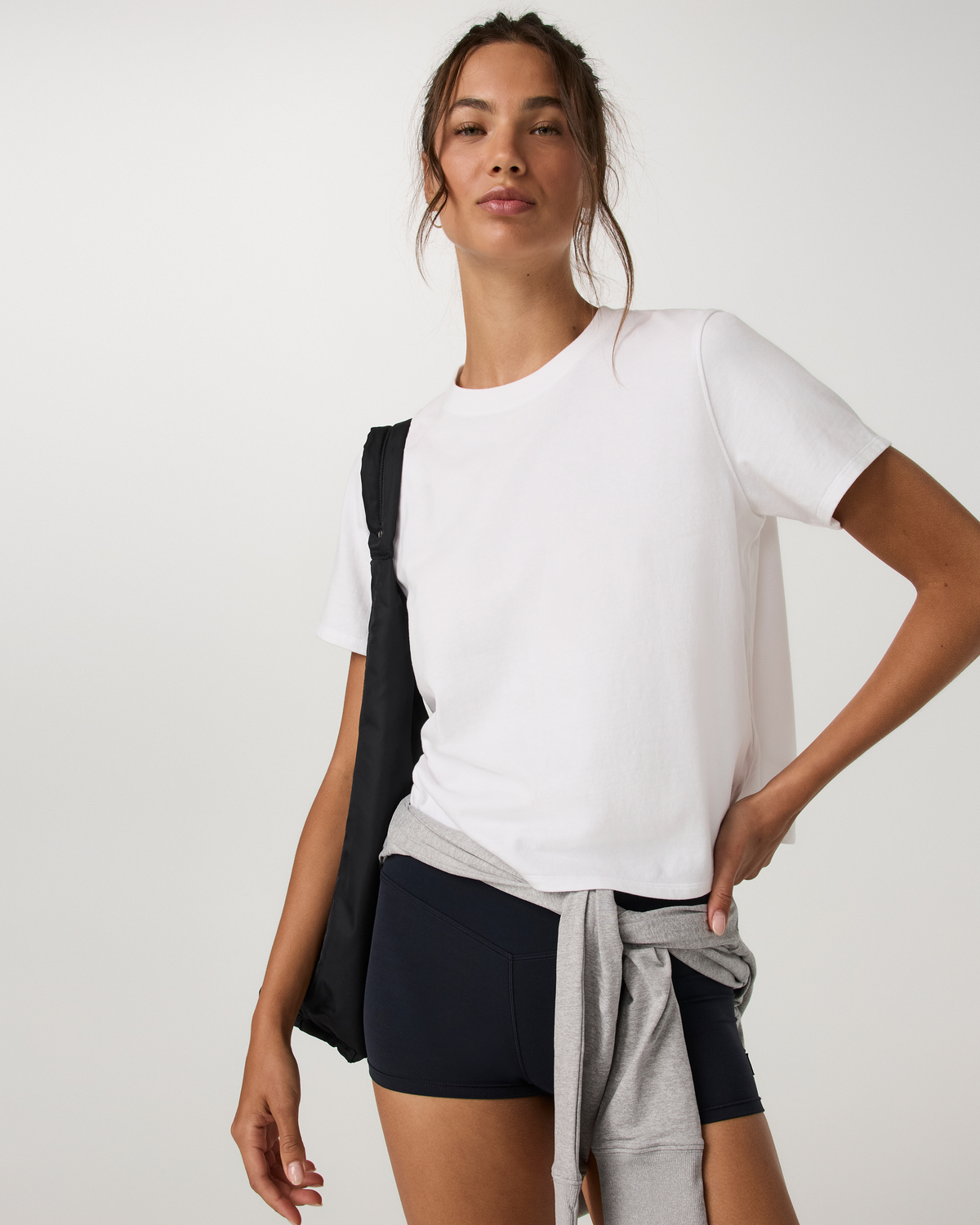 Short Sleeve Heavyweight Cotton Relaxed Tee | White