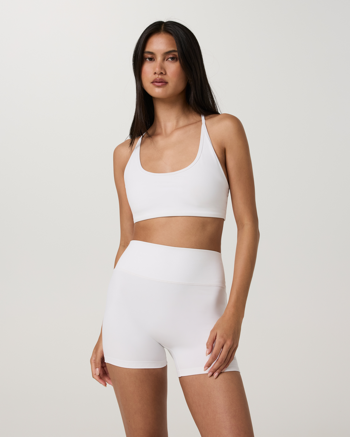 Set Point Layering Bra | White