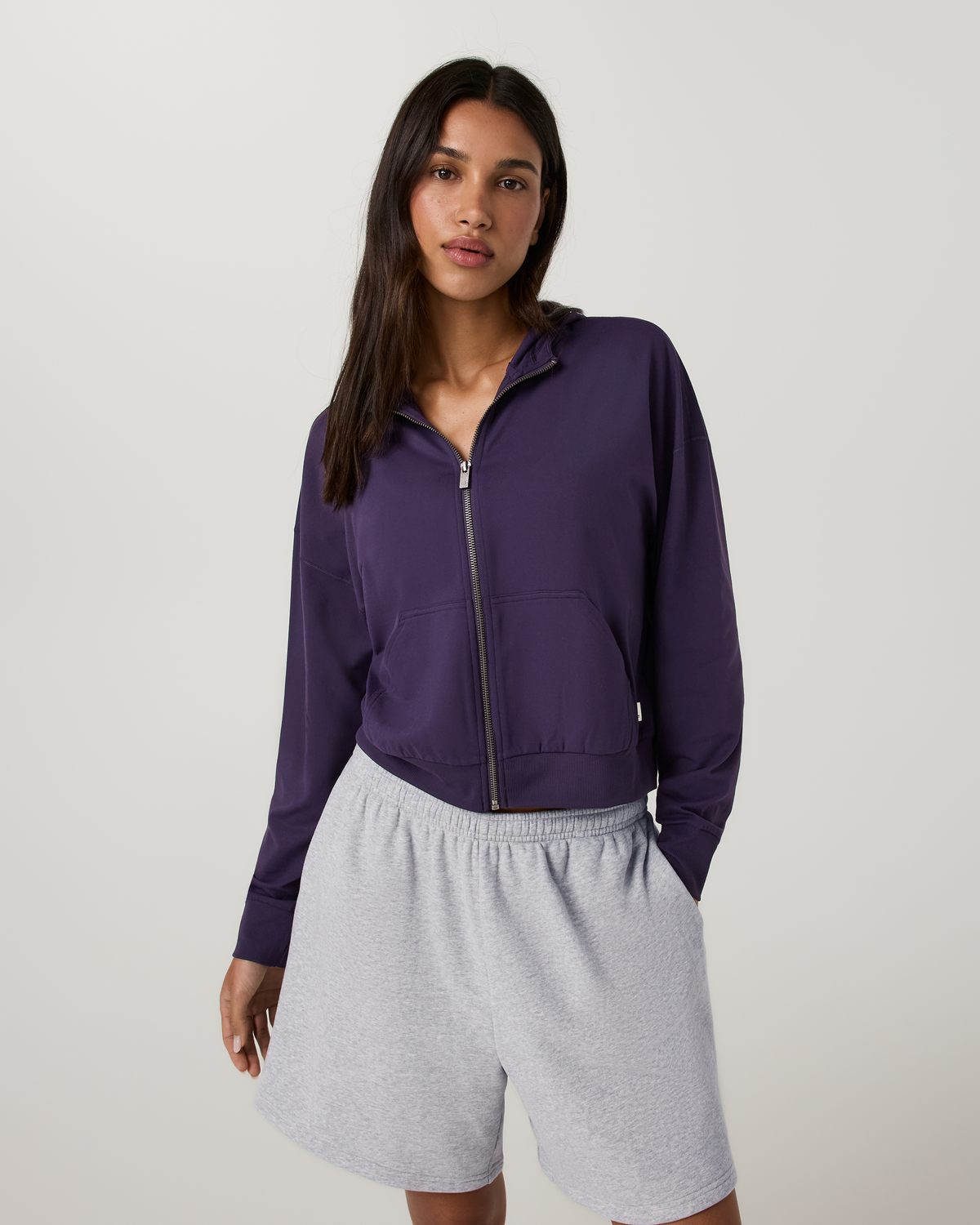 Halo Modern Full Zip Hoodie | Velvet Violet