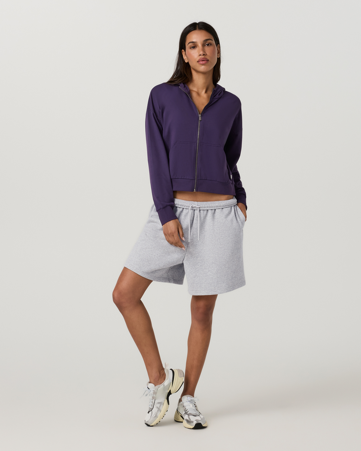 Halo Modern Full Zip Hoodie | Velvet Violet