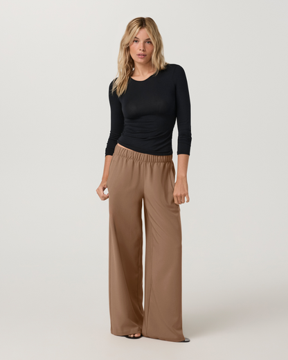 Sander Elastic Waist Trouser | Dark Trench