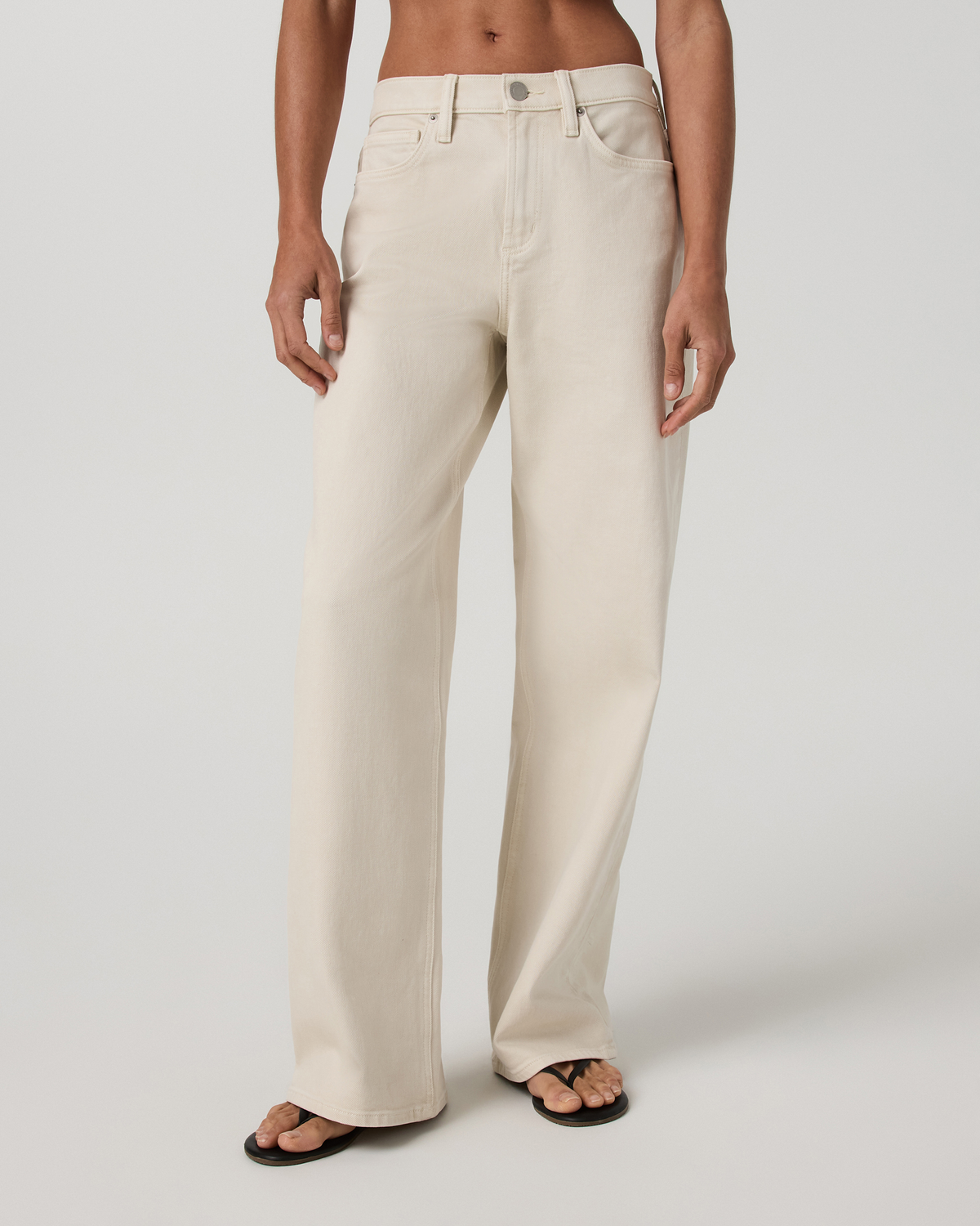 Women's Vuori Vintage Wideleg Jean 30" | Bone Denim