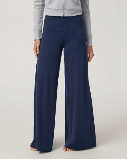 Halo Easy Wideleg Pant | Blue Coast Heather