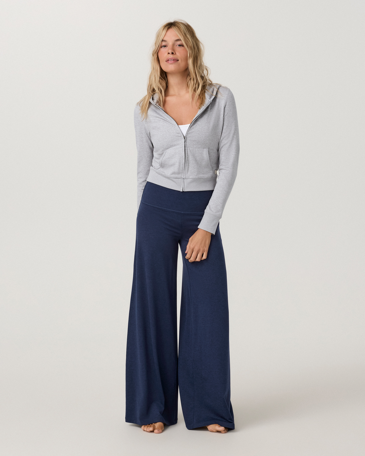 Halo Easy Wideleg Pant | Blue Coast Heather