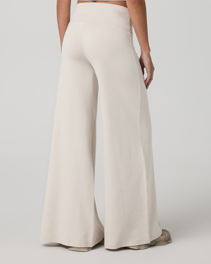 Halo Easy Wideleg Pant - Long | Ecru Heather