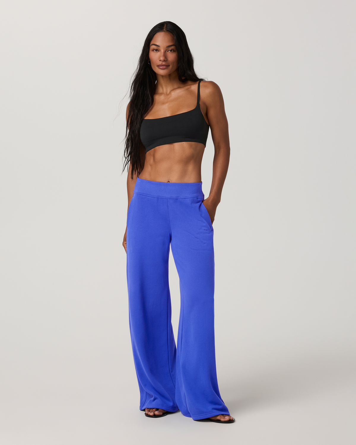 Sedona Midrise Wideleg Sweatpant | Electric Blue