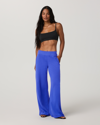 Sedona Midrise Wideleg Sweatpant | Electric Blue