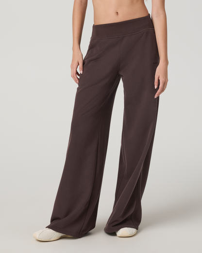 Sedona Midrise Wideleg Sweatpant | French Roast