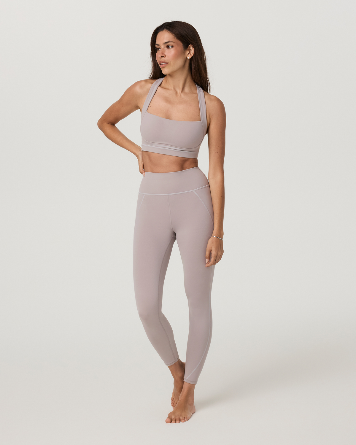 Vuori AllTheFeels™ Linework Legging | Soft Pewter
