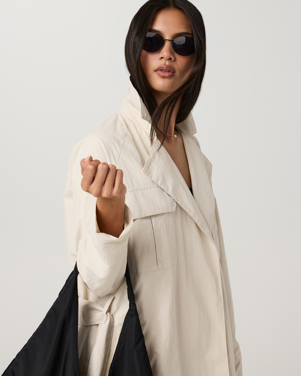 Rhodes Trench Coat | Bone