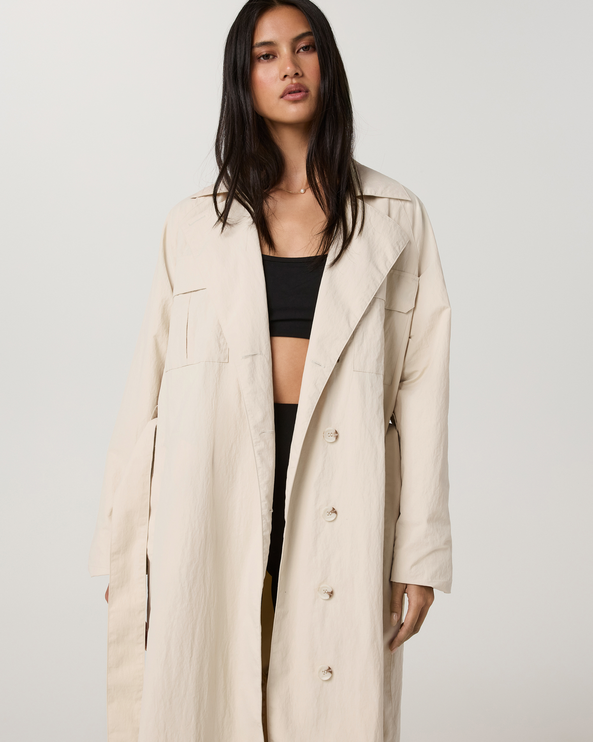 Rhodes Trench Coat | Bone